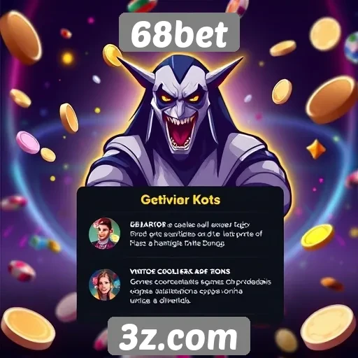 Características dos jogos disponíveis na 68bet